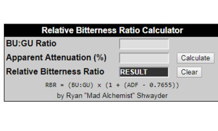 RELATIVE BITTERNESS RATIO (RBR)
